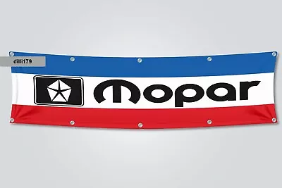 Premium Mopar 2x8 Ft Dodge Jeep Ram Plymouth Racing Banner • $14.99