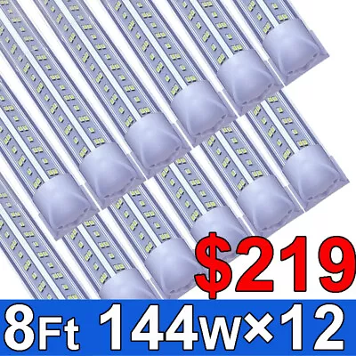 8ft Led Shop Light Fixture T8 8 Foot Linkable Led 8ft Tube Lights Garage Light • $219.84