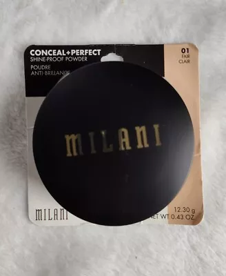 MILANI Conceal + Perfect Shine Proof Powder Foundation Makeup #01 Fair • $8.29