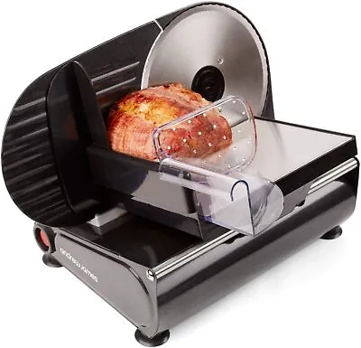 Meat Slicer Electric Food Cutter For Bread Meat Cheese 150W 3x 19cm Blades • £81.99