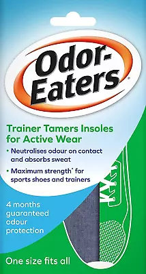 Odor-Eaters Odour Destroying Super Strength Insoles For Active Wear Trainer 1 • £7.61