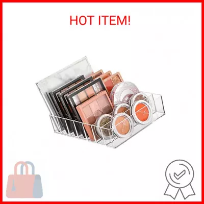 7 Section Eyeshadow Palette Organizer Acrylic Clear Make Up Organizers And Stor • $11.49