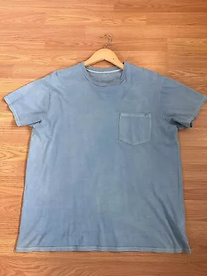 VISVIM INDIGO POCKET TEE S/S (GIZA)  2013 AW Size 4 Natural Dye • $250