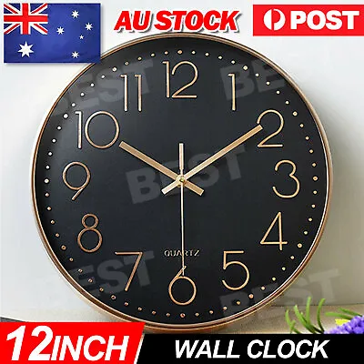 $19.95 • Buy Wall Clock Quartz Round Square Wall Clock Silent Non-Ticking Battery Operated