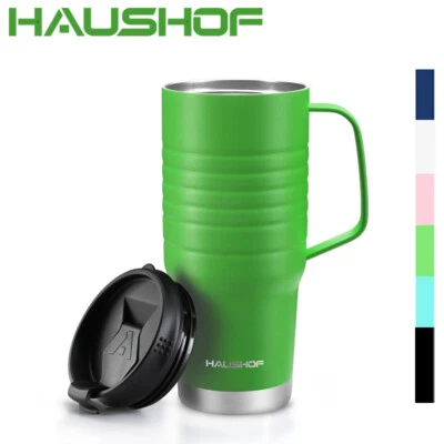 $23.99 • Buy HAUSHOF Stainless Steel Travel Mug 24oz Double Wall Vacuum Insulated Tumbler Mug