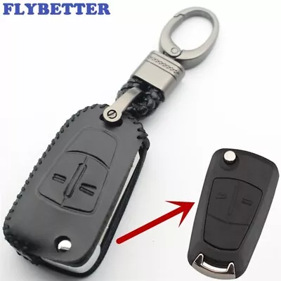 Leather Car Key Chain Case Key Cover For Opel Vauxhall ASTRA Corsa Meriva • $12.42