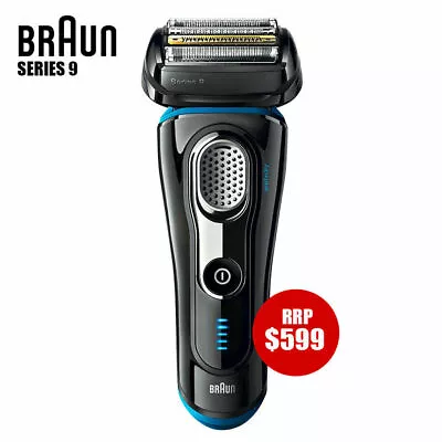 Braun Series 9 Rechargeable Electric Shaver S9  - Black/Blue  X Display • $152.99