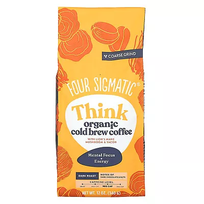 Think Organic Cold Brew Coffee With Lion's Mane Mushroom & Yacon Coarse • $22.42