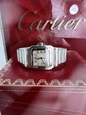 £2500 • Buy Cartier Santos 29mm  Galbee 187901 With Box And Papers