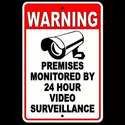 Property Protected By Video Surveillance WARNING Security Camera Metal Sign S031 • $16.07