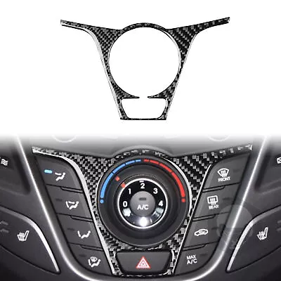 Carbon Fiber For Hyundai Veloster 12-17 Console AC Climate Switch Cover Trim • $21.91