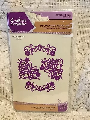 Crafters Companion Butterfly Corners Decorative Borders Metal Cutting Die • $3