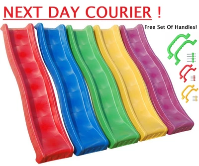 £119 • Buy Childrens Garden 10ft Wavy Slide Heavy Duty Outdoor For Kids Climbing Frame Play