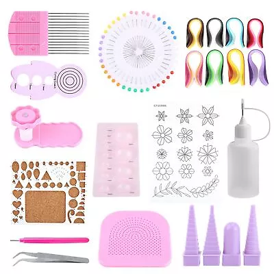 Starter Quilling Paper Kits Quilling Board Paper Slotted Pen Curling Etc UK • £12.89