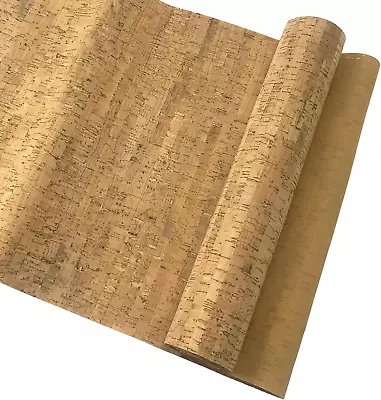 Thin Cork Fabric By The Yard Eco-Friendly Faux Leather Embellished Craft Fabric  • $8.59