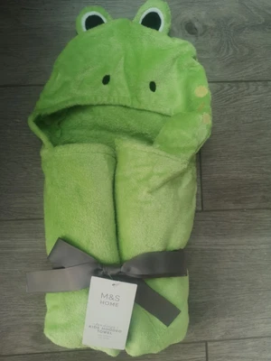 £12 • Buy M&S Kids 100% Cotton Hooded Frog Towel Age 3 - 5 Years
