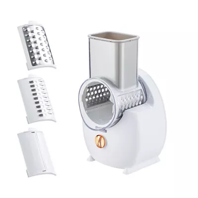 Electric Vegetable Fruit Salad Slicing Chopper Grater Shredder Automatic Cutter • $54.01