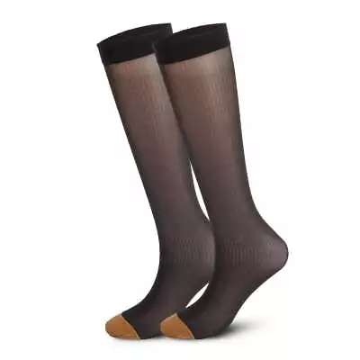 1/2/3 Pairs Mens Ultra Thin Dress Socks Silk Sheer Business Striped Socks Work • $8.27