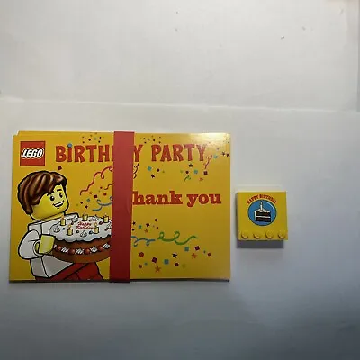 Lot Of 10 LEGO Birthday  Thank You Cards Plus 1 Birthday Magnet • $12.50