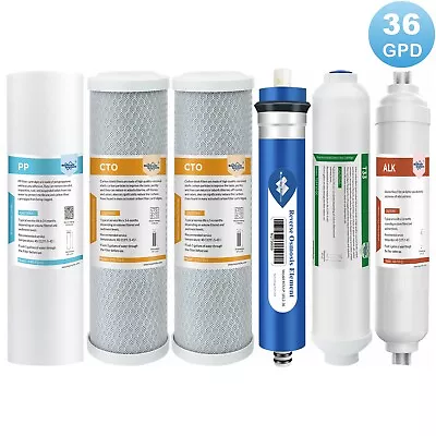 36 GPD RO PH+ Water Filter Replacement For APEC 6/7 Stage Reverse Osmosis System • $34.99