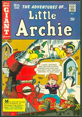 VTG 1966 Archie Comics Little Archie #38 FINE  Giant Size  Monster Cover • $25