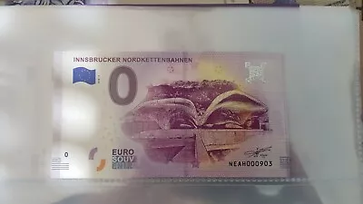 0 Euro Note Innsbrucker Nordkettenbahnen 2018 - 1 NEAH000903 • £5.83