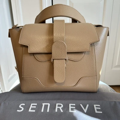 $400 • Buy Pre-owned SENREVE Mini Maestra - Dolce Leather/ Butterscotch Color Gold Hardware