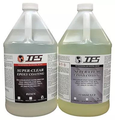 Super Clear Epoxy Coating With UV For Bar Tops Tables Crafts 2-Gallon Kit • $98.95