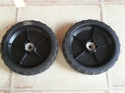 Mountfield.Homelite LAWNMOWER PART.FRONT WHEELS X2 • £10.99