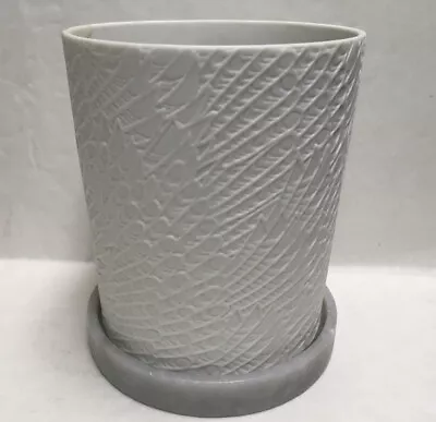 DIPTYQUE CANDLE HOLDER White W/ Grey Marble BASE 5  X 4    - See Details • $124.50