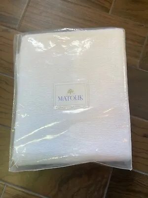 Matouk Pacific 100 Cotton TWIN Coverlet White 100% Cotton • $79.99