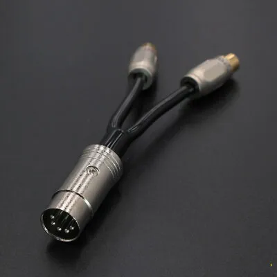 NAIM 5 Pin Din Twist Lock To 2 RCA Phono Female Sockets HIFI Lead Splitter Cable • $44.44