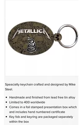 METALLICA Snake Oval Keychain Limited Edition - Only 400 Made / Artwork • $124.95