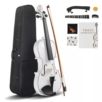 Size 4/4 Violin Set For Adults Beginners Students With Hard CaseViolin BowShou • $63.06