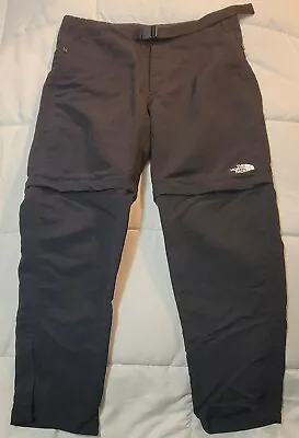 The North Face Convertible Zip Off Lightweight Hiking Pants Black Mens Size 34 • $22