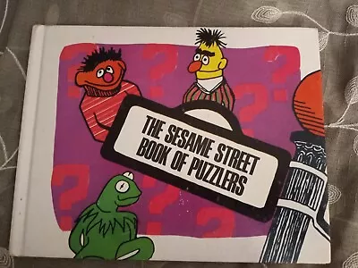 Sesame Street Book Of Puzzlers Vintage 1970 Very Good Hardcover Preschool Press • $13
