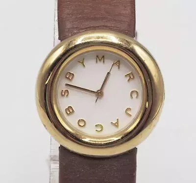 Women's Marc Jacobs Watch Gold Tone With Leather Strap All Stainless • $44.99