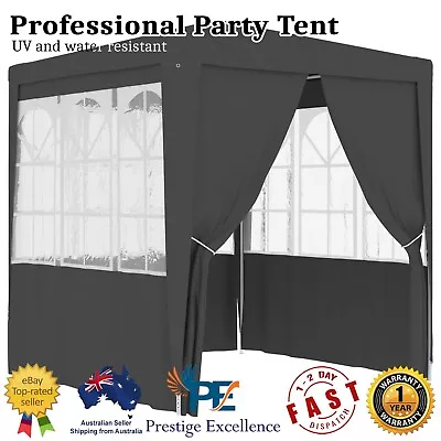 Professional Outdoor Party Tent With Side Walls 2x2m Garden Gazebo Shade Canopy • $103.22