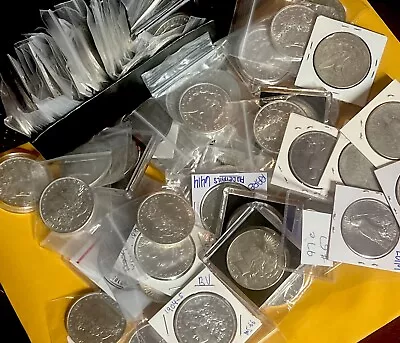 ✯ MIXED DATE ✯ UNCIRCULATED BU MORGAN/PEACE SILVER DOLLARS ✯ FROM Estate OBW🔥 • $94.97