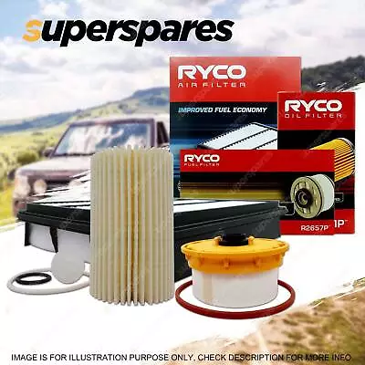 Ryco Oil Air Fuel Filter Service Kit For Toyota Landcruiser VDJ79 VDJ76 78 • $108.05