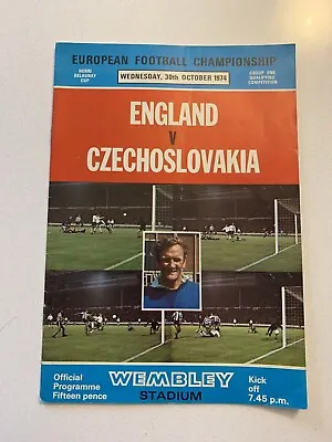 £3.99 • Buy European Championship Qualifier: England V Czechoslovakia 30/10/1974 Wembley