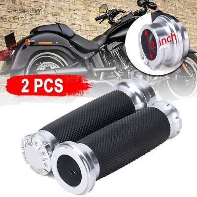 1  Motorcycle Handle Bar Hand Grips For Harley Sportster 883 1200 V-Rod Touring • $23.45
