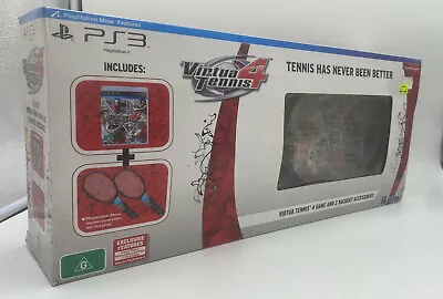 $79 • Buy Virtua Tennis 4 (Sony Playstation 3) Includes Game + Rackets For PS Move