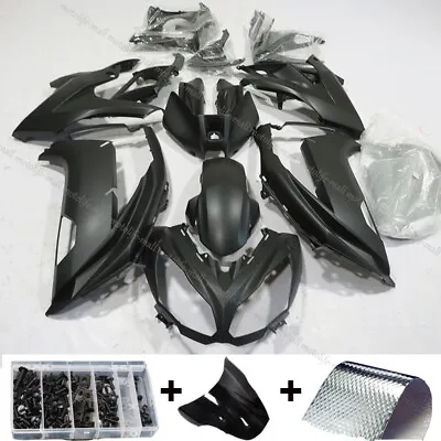 Flat Black Injection Fairing Kit Fit For KAWASAKI 2012-2016 NINJA 650 650R EX650 • $359.95