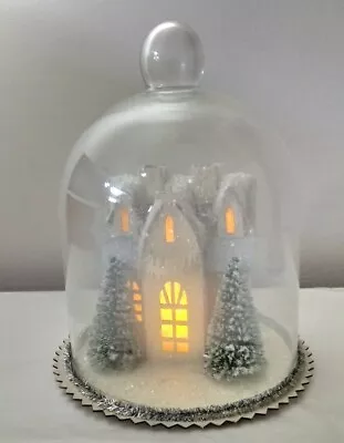 £4.99 • Buy Gisela Graham Light Up Snow Dome Decoration - Christmas Ornament 22cm High 