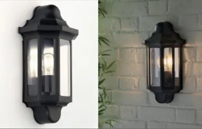 Half Lantern Wall Light By LAP Black Brand New • £16.99