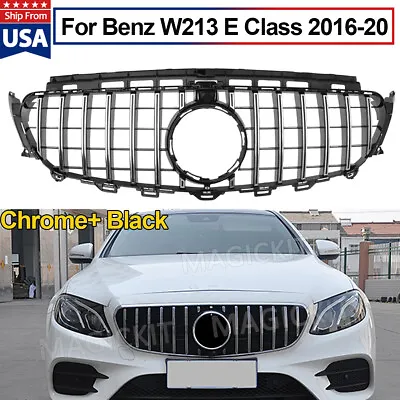 For 2016-2019 Mercedes W213 E300 E400 E Class GT R Style Front Bumper Grille • $104.48