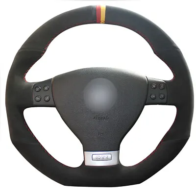 Steering Wheel Cover Wrap Color For Volkswagen VW Golf 5 Mk5 GTI R32 Passat GT R • $48.29