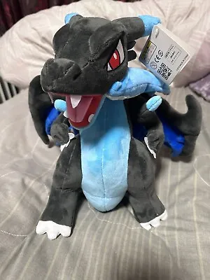 Pokemon Mega Charizard X Plush Soft Toy Teddy 30cm 38cm Wing Span Brand New 💙 • £20.50