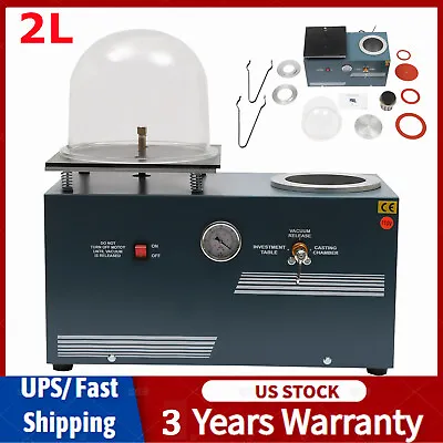 $639.01 • Buy 2L Jewelry Vacuum Waxing Casting Combination Investing Machine Invest Caster NEW